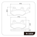 Jogo Pastilha Freio Para Honda Cbx Twister 250 2001 Até 2009 - Next Gear