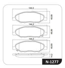 Jogo Pastilha Freio Para Nissan Livina 2010 2011 2012 Cobreq - Cobreq