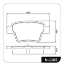 Jogo Pastilha Freio Traseira Citroën C4 Peugeot 308 Cobreq - Cobreq