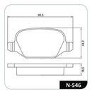 Jogo Pastilha Freio Traseira Linea Bravo Punto 2010 À Diante - Cobreq
