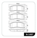 Jogo Pastilha Freio Traseira Mitsubishi Eclipse 1995-1999 - Cobreq