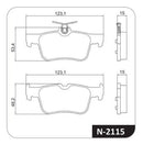 Jogo Pastilha Freio Traseira Para Ford Fusion 2013-2021 - Cobreq