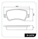 Jogo Pastilha Freio Traseira Para Volvo Xc60 2013 2014 2015 - Cobreq