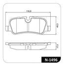 Jogo Pastilha Freio Traseira Ranger Rover 2002 Até 2012 - Cobreq
