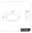 Jogo Pastilha Freio Traseira Toyota Corolla 2.0 2019-2022 - Cobreq