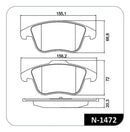 Jogo Pastilha Freio Traseira Vw Jetta Passat 2010 Em Diante - Cobreq