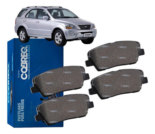 Jogo Pastilha Para Kia Sorento 2002 Até 2009 Cobreq Original - Cobreq