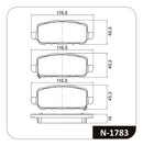 Jogo Pastilha Traseira Para Honda Hrv 1.8 2015 Até 2023 - Cobreq