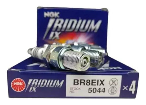 Jogo Vela Ngk Iridium Onix 1.0 8v 2014 2015 2016 2017 Flex - NGK