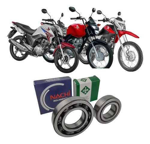 Kit 2 Rolamentos Moto Virabrequim Dir/esq Nxr150/bros/cg150 - Next Gear