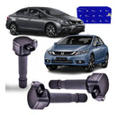 Kit 3 Bobina De Ignição New Civic 1.8 Crv 2.0 16v 06/11 Flex - Delphi