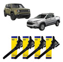Kit 4 Bobinas De Ignição Mgm Fiat Toro/renegade 1.8 2015... - Magneti Marelli