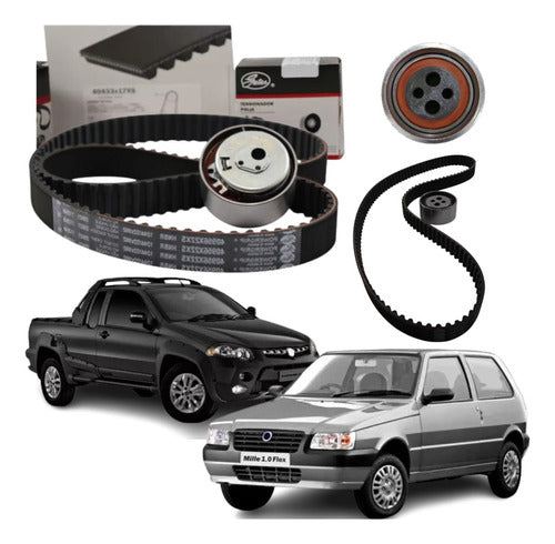 Kit Correia Dentada Fiat Palio Siena 1.4 Fire Elx 8v 2008 - Gates
