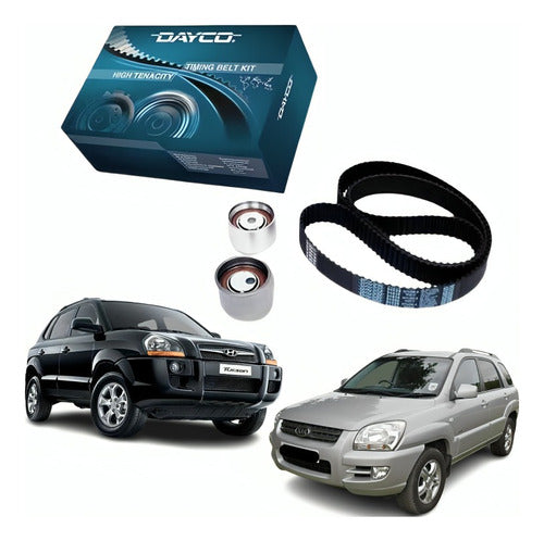 Kit Correia Dentada Santa Fé / Tucson / Sportage 2.7 V6 05.. - DAYCO
