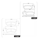 Kit Pastilha De Freio Dianteira+traseira Cb1000r Abs Racing - Next Gear