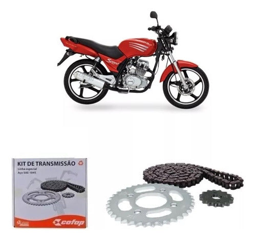 Kit Relação Aço 1045 Dafra Speed 150 2014 Cofap Original - Next Gear