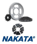 Kit Relação Nakata Cbx/250/twister + Coxim Coroa COR:PRATA - Next Gear