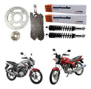 Kit Relação + Par Amortecedor Cg150/titan/fan/start Original - Next Gear