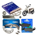 Kit Relação Transmissão Honda Biz 125 2005-2016 Nakata - Next Gear