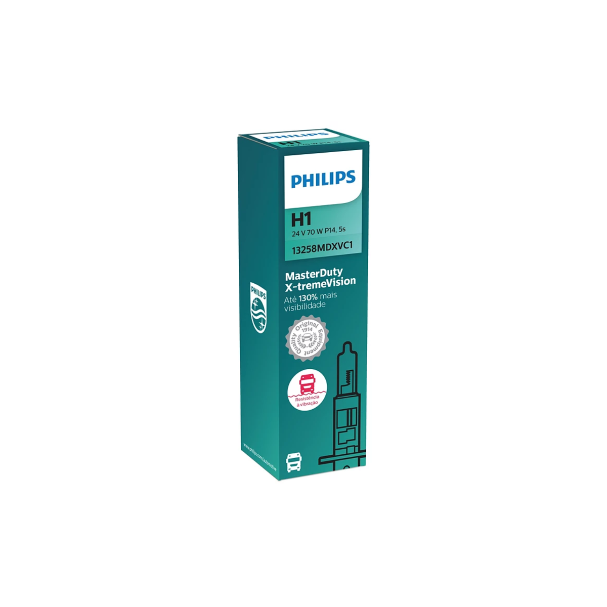 Lâmpada Master Duty X-treme Vision H1 24v 70w 3200k P14.5s - Next Gear