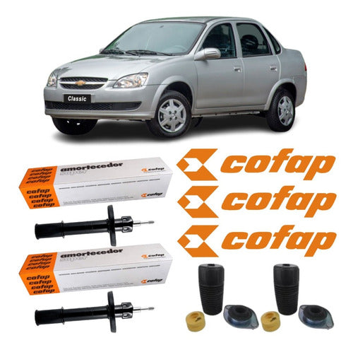 Par Amortecedor Diant Corsa/classic/celta 95 Com Kit Batente - Cofap