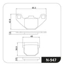 Par Pastilha Freio Dianteira Suzuki Burgman I 125 2005-2019 - Next Gear