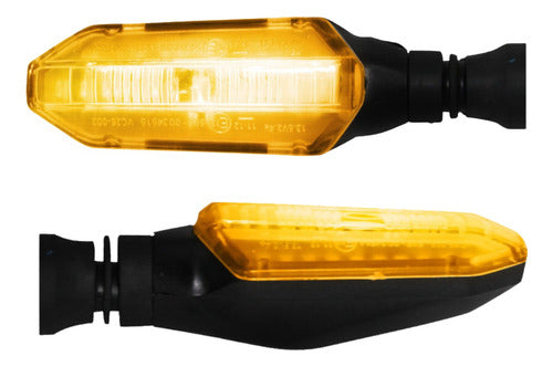 Par Piscas Led Moto Universal Magnetron 90208080 - Next Gear