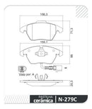 Pastilha De Freio Cerâmica Dianteira Vw Jetta / A1 /a3 / A6 - Cobreq