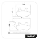 Pastilha De Freio Cobreq Citycom/300/i/crox125/dr50big/ak125 - Next Gear
