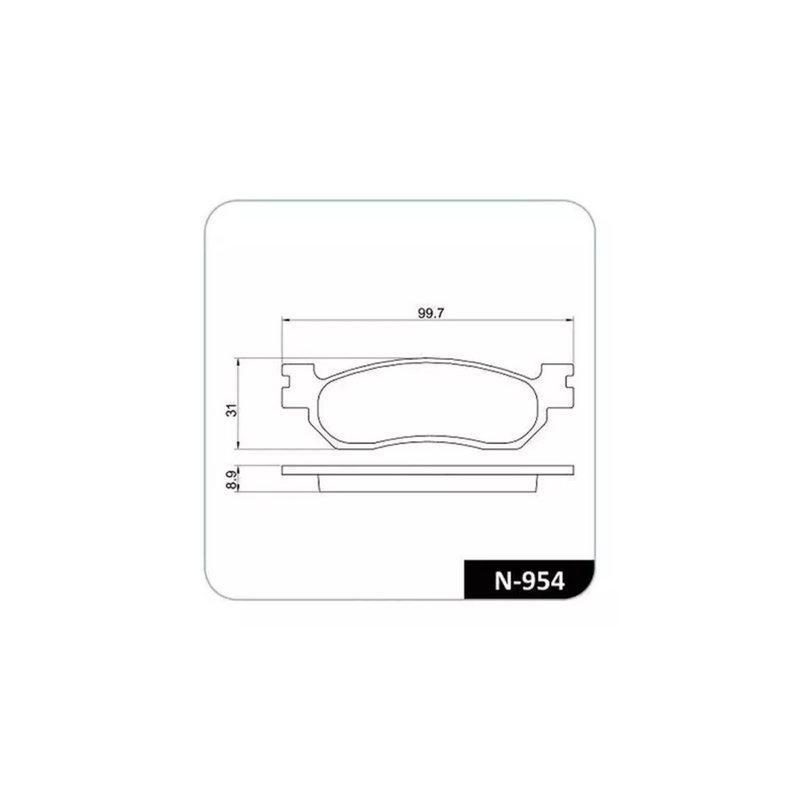 Pastilha De Freio Cobreq Zig 100/crypton 110/ Neo 115 - Next Gear