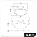 Pastilha De Freio Dafra Next 250/dafra Roadwin 250 Original - Next Gear