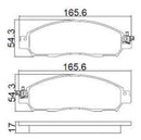Pastilha De Freio Dianteira Nissan Frontier/np300 Cobreq - Cobreq