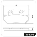 Pastilha De Freio Dianteira Xtz 660 Tenere 1991-1998 / Xt600 - Next Gear