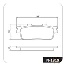 Pastilha De Freio N1819 - Next Gear