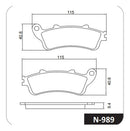 Pastilha De Freio N989 - Next Gear