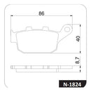 Pastilha De Freio Tiger800/fz6r600/ Xj6-n600/vulcan/nx650 - Next Gear
