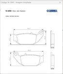 Pastilha De Freio Traseira Honda Cb 250/nxr Bros 160/xre190 - Next Gear