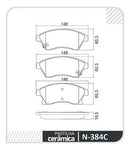 Pastilha Freio Diant. Cerâmica Cruze 1.8 Sport/sedan/hatch - Cobreq