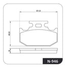 Pastilha Freio Diant+tras Cobreq P/ Fazer 250 2016 Até 2020 - Next Gear