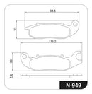 Pastilha Freio Diant+tras Cobreq P/ Fazer 250 2016 Até 2020 - Next Gear