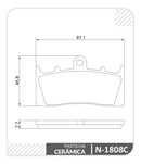 Pastilha Freio Dianteira Ceramica - Bmw/k/1200/1600 - Cobreq - Next Gear