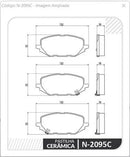 Pastilha Freio Dianteira Cerâmica Gm Tracker Lt 2020-2023 - Cobreq