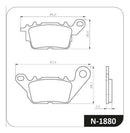 Pastilha Freio Dianteira E Traseira Yamaha Nmax 160 17...abs - Next Gear