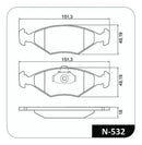 Pastilha Freio Dianteira Palio Weekend Siena 1998 Até 2009 - Cobreq