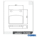 Pastilha Freio Traseira Ceramica - Zxr/gsx-r/bandit - Cobreq - Next Gear