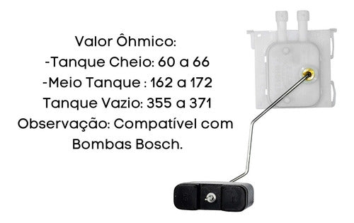 Sensor Boia Combustível Flex Strada 2012 2013 2014 2015 2016 - TSA