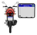 Suporte De Placa Moto Moldura Resistente Retangular Mercosul - Next Gear