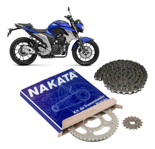 Kit Relação Com Retentor Yamaha Fazer 250 2005 A 2017 Nakata - Next Gear