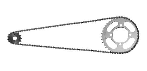 Kit Relação Riffel Titan 160 Fan 150 Start Cg 150 Aço 1045 - Next Gear